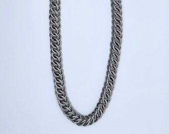 Sleek Chainmail Choker Necklace