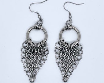 O-Ring Chainmail Earrings