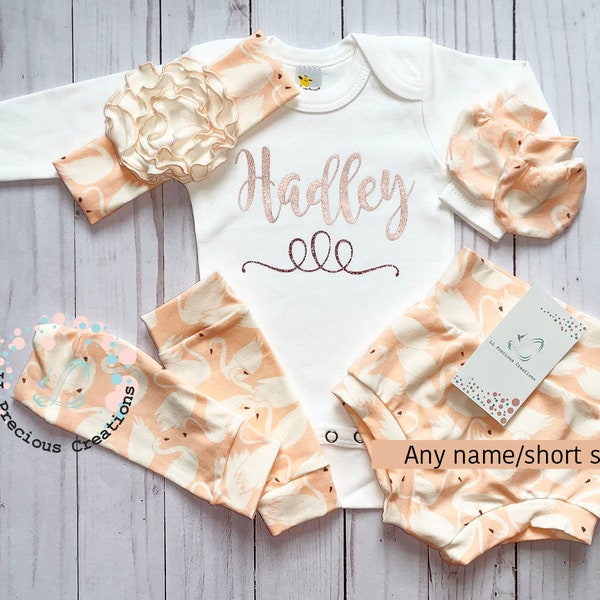 Baby girl Bummies/Shorties Personalized outfit Girl shorts Organic Bloomers Newborn girl Baby shower gift 1st Birthday outfit Coming home