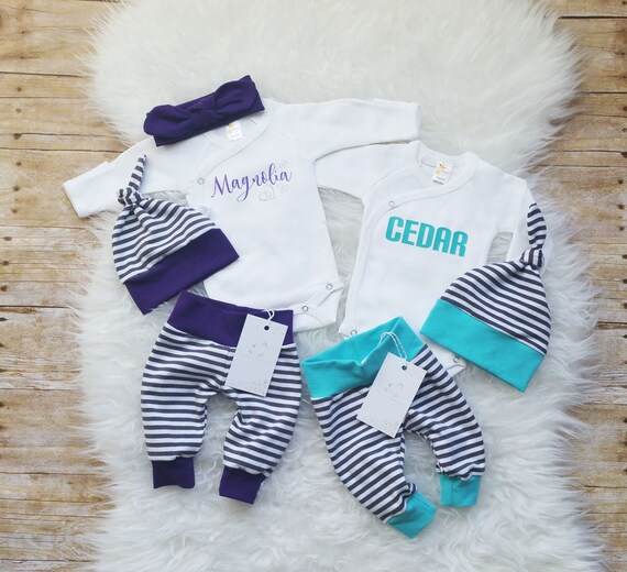 Newborn Baby New to The Crew Long Sleeve Nightgown Swaddle Coming Home Outfit