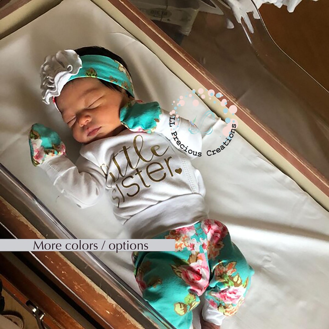 Baby Girl Coming Home Outfit Newborn Baby Girl Little Sister