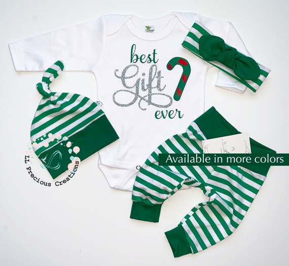 best gift ever newborn christmas outfit