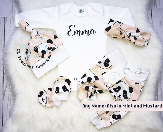 baby girl panda outfit