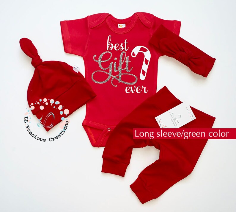 My First Christmas Baby\u2019s 1st Christmas Baby Girl Christmas Outfit Baby Girl Christmas Photos Best Gift Ever