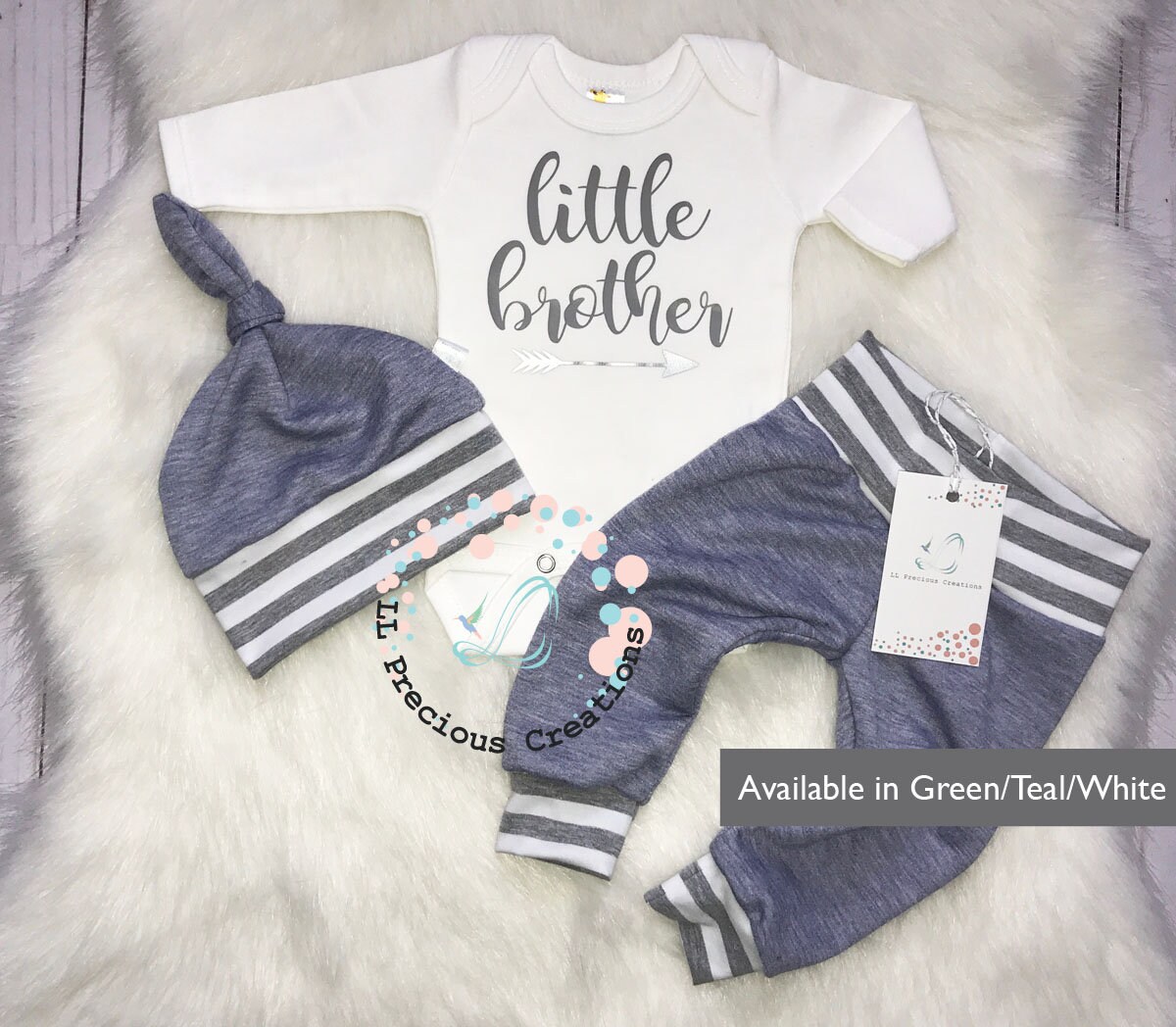 Little Brother Outfit Take Home Baby Boy Outfit  Newborn Set  Baby Boy Outfit  Newborn Boy Clothes  Baby Shower Gift  Photo Prop Kleding Jongenskleding Babykleding voor jongens Kledingsets 