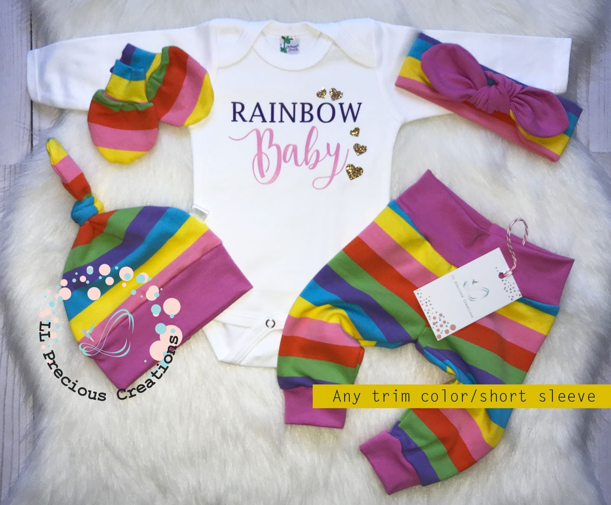 Newborn top rainbow outfit