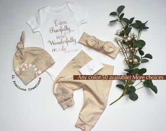 ANY COLOR Coming Home Gender Neutral Outfit Newborn Baby Girl Baby Boy Outfit Baby Shower Gift