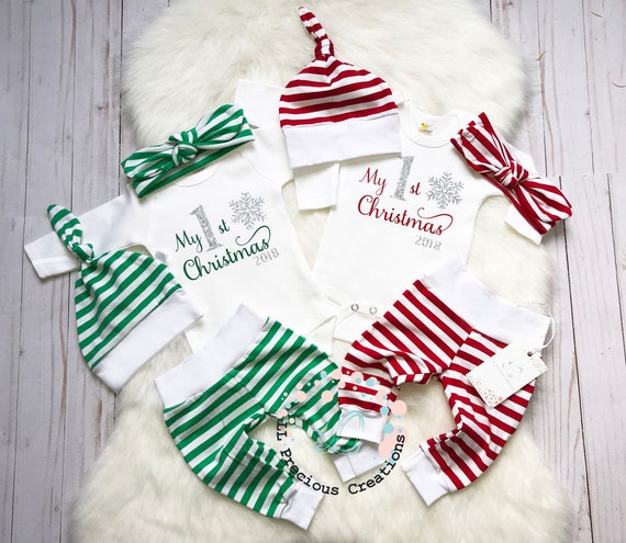 my first christmas baby girl outfit