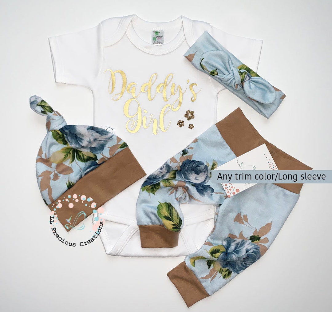 Daddy's Girl Outfit Newborn Coming Home Outfit Baby Girl Clothes Baby