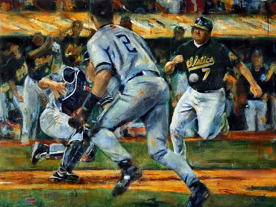 Baseball Series - "The Flip" - 36”x48" - Acrylic on Canvas