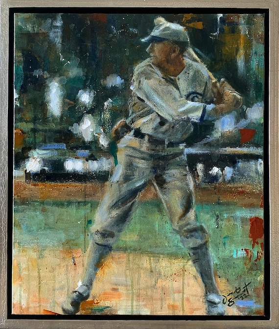Baseball Series - "Diminished" - 24”x20" - Acrylic on Canvas - Framed