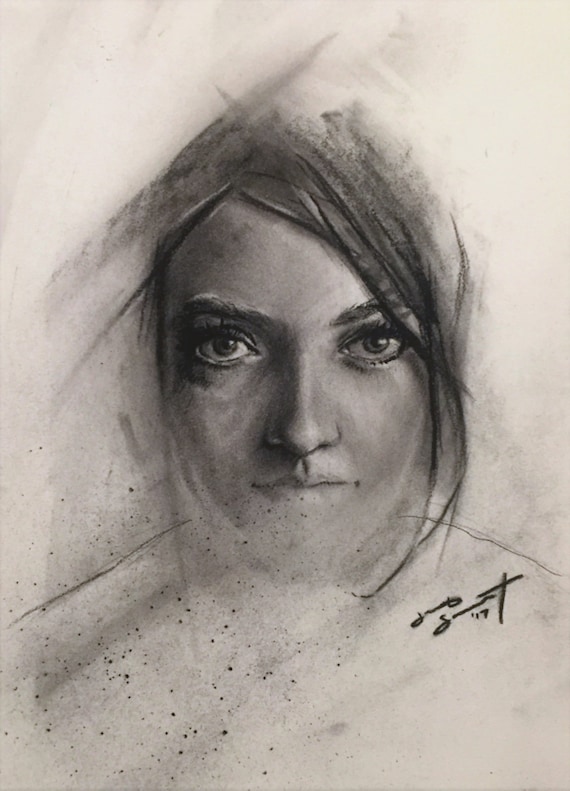 "Desires Fade Away" - 11"x8" - Charcoal on Paper