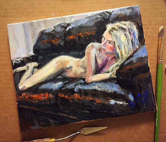 "Laying Figure Study" - 8"x10" - Acrylic on Canvas