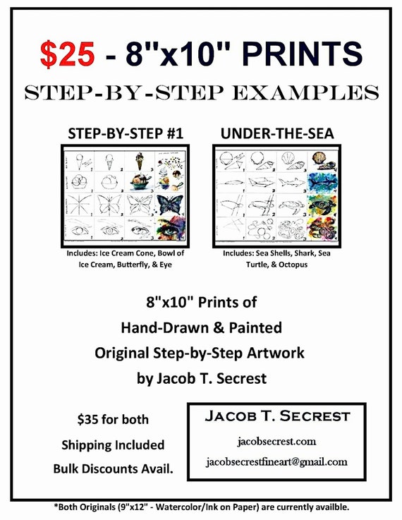 8"x10" Step-by-Step Examples Print