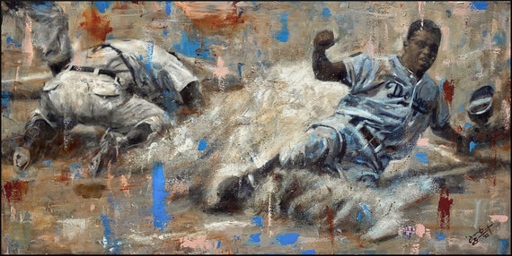 Baseball Series - "Unequaled" - 24”x48" - Original Painting on Canvas by Jacob Secrest