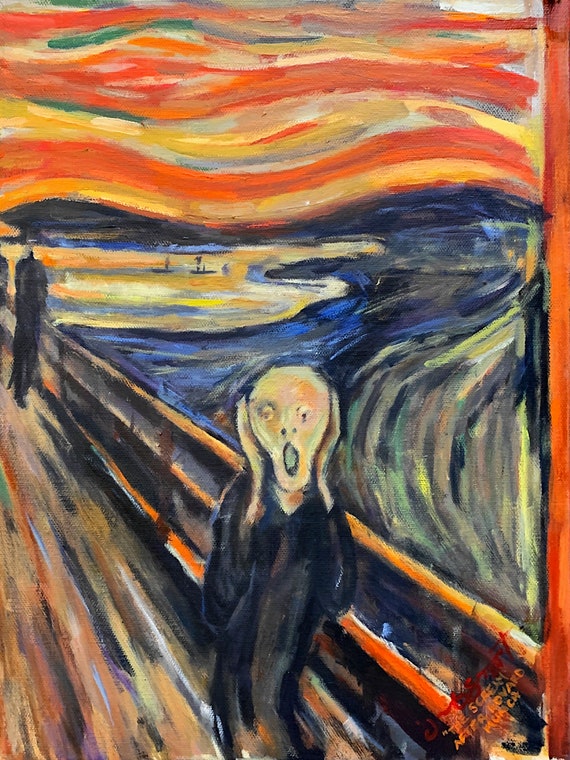 Master Study - "The Scream" after Edvard Munch - 16"x12" - Acrylic on Canvas