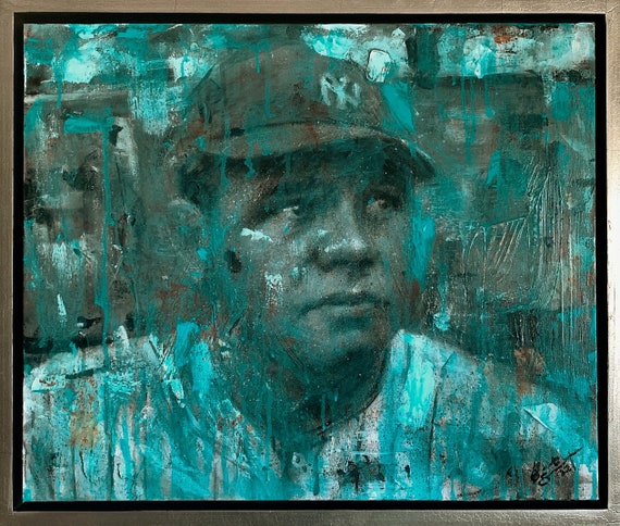 Baseball Series - "Immortal" - 20”x24" - Acrylic on Canvas - Framed