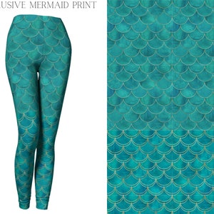 Onyx Dragon Scale Yoga Leggings, Black Dragon Scale Printed Comfortable  Pants 