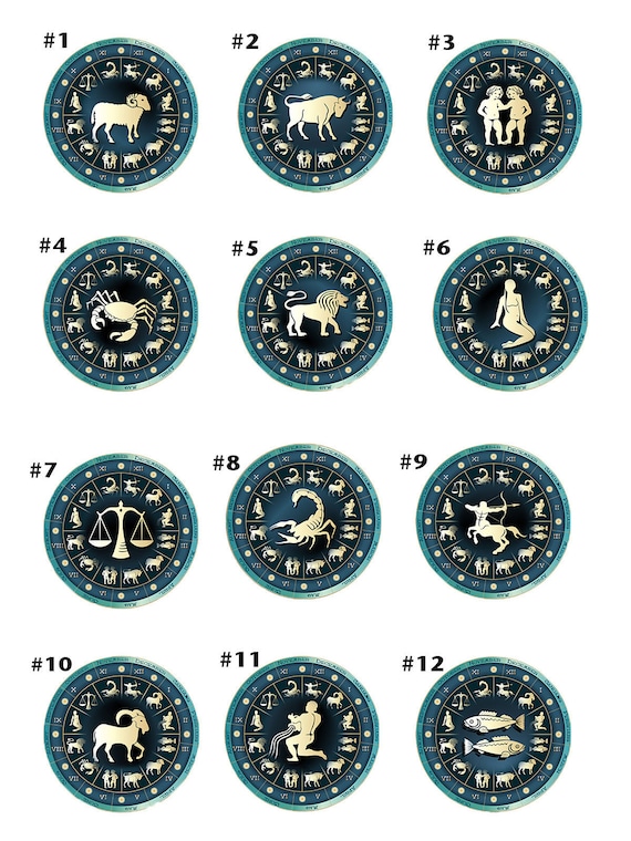 Zodiac Sign Cancer Photo Glass / Bottle Cap Retractable ID - Etsy