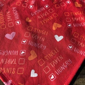 Valentines status dog bandana