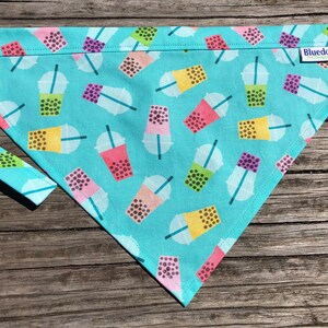 Bubble tea dog bandana