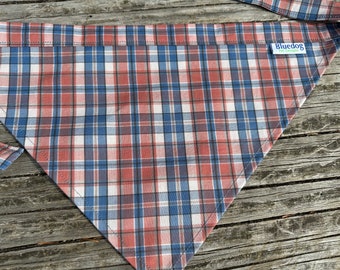 Autumn plaid dog bandana