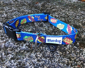 Super hero dog collar