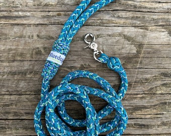 Peacock Blue paracord dog leash