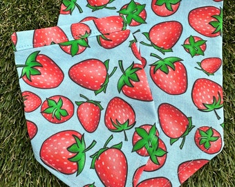 Strawberries dog bandana