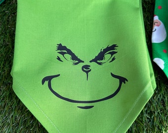 The Grinch dog bandana