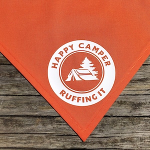 Happy Camper dog bandana