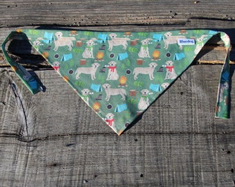 Camping dog bandana