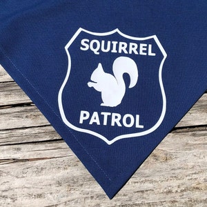 Squirrel Patrol  dog bandana