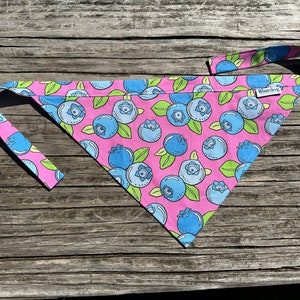 Blueberries dog bandana image 5