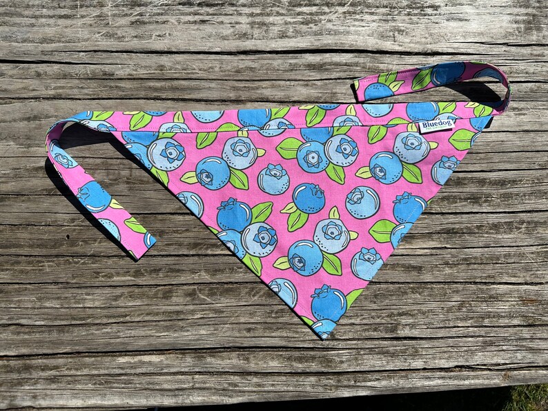 Blueberries dog bandana image 5