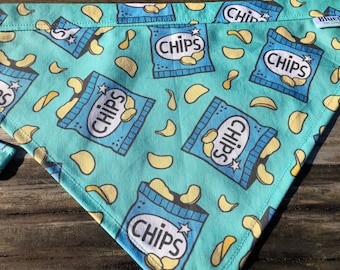 Potato chips dog bandana