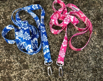 Hibiscus dog leash