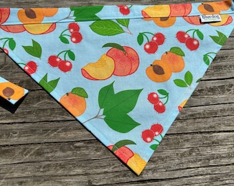Peaches, cherries and apricots dog bandana