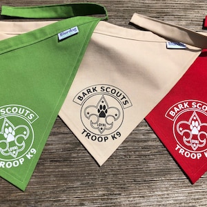 Bark Scouts Troop K9 dog bandana