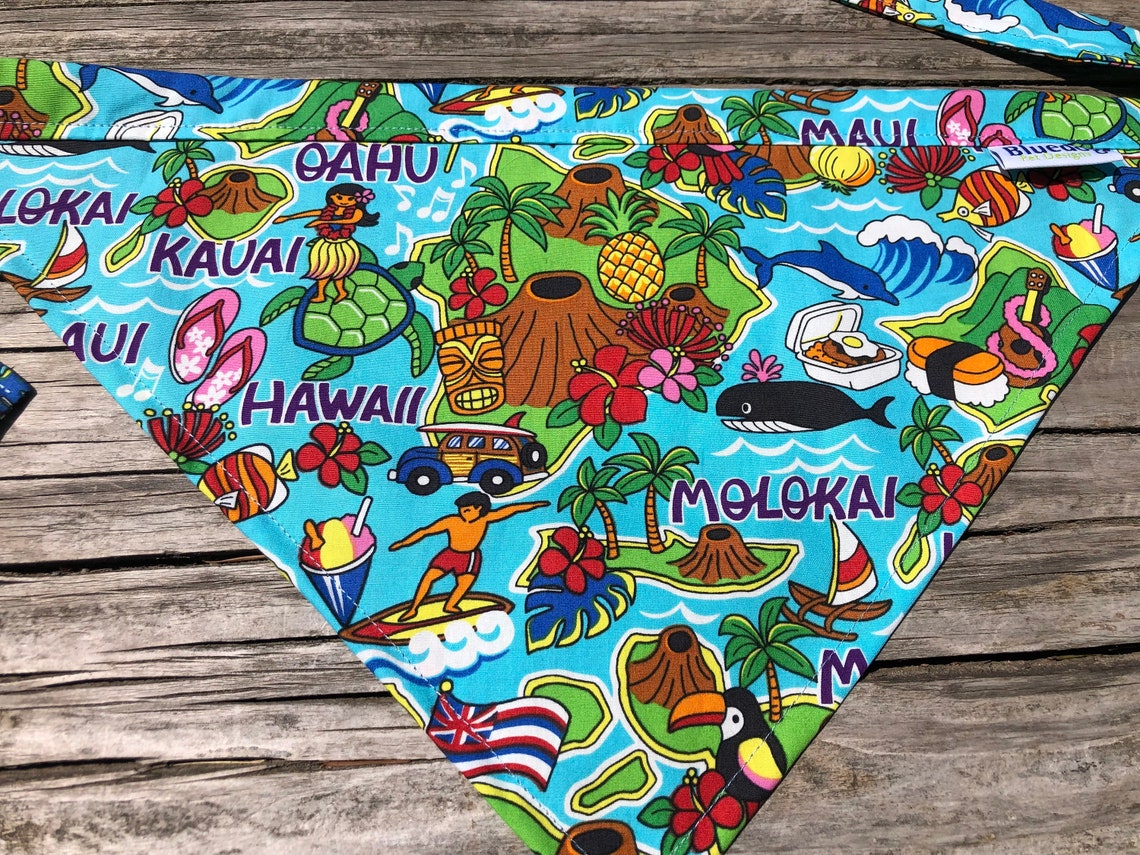Hawaii dog bandana Etsy