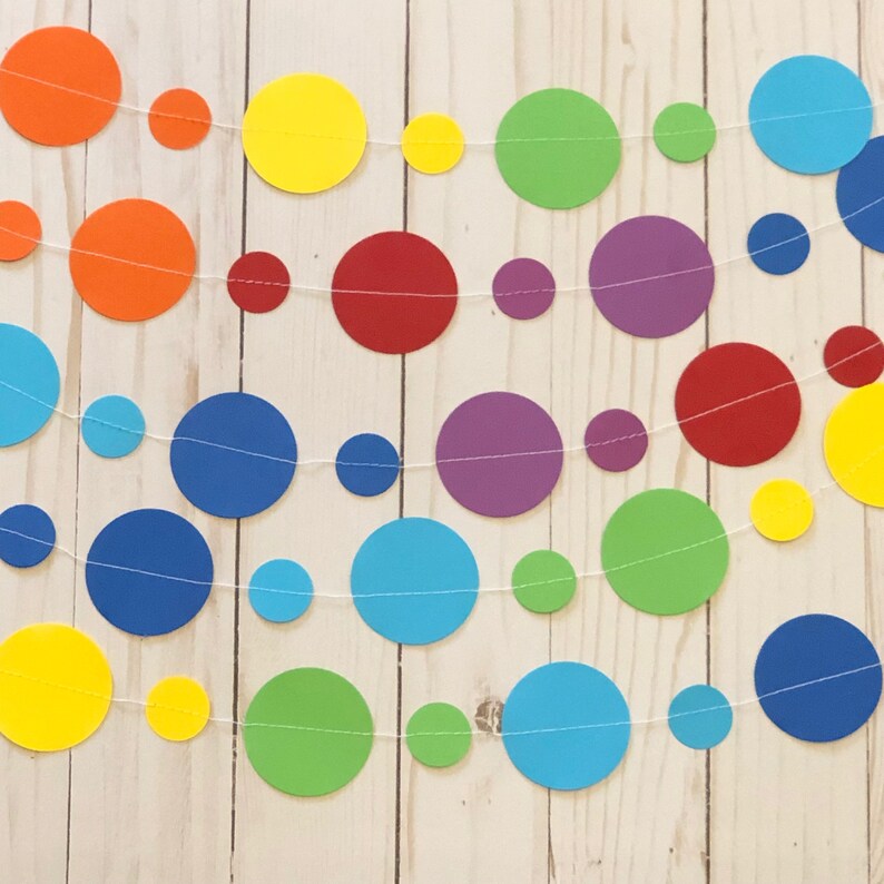 Rainbow Garland Rainbow Banner Rainbow Birthday Rainbow Etsy