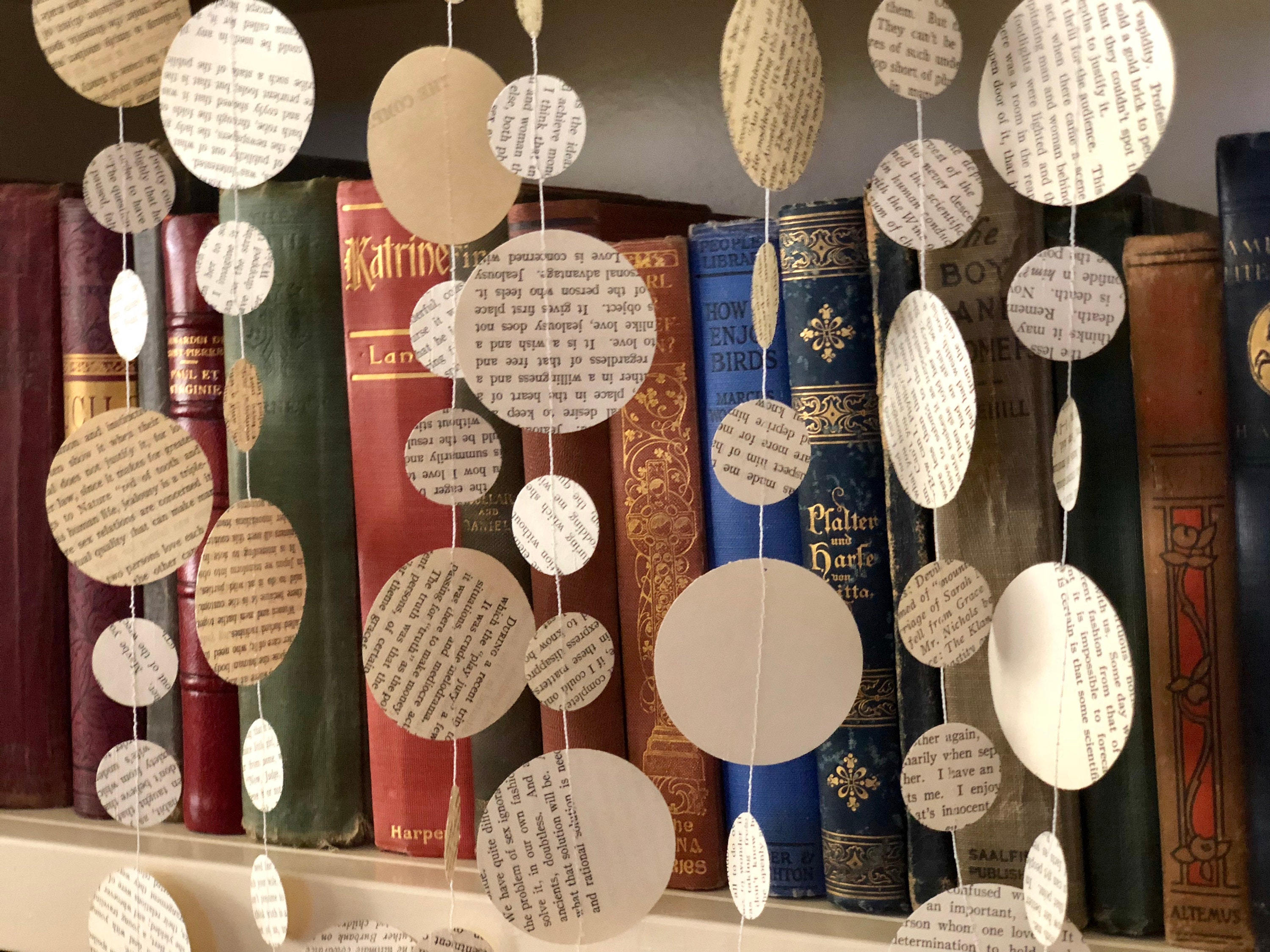 Book page garland book garland storybook garland book Etsy