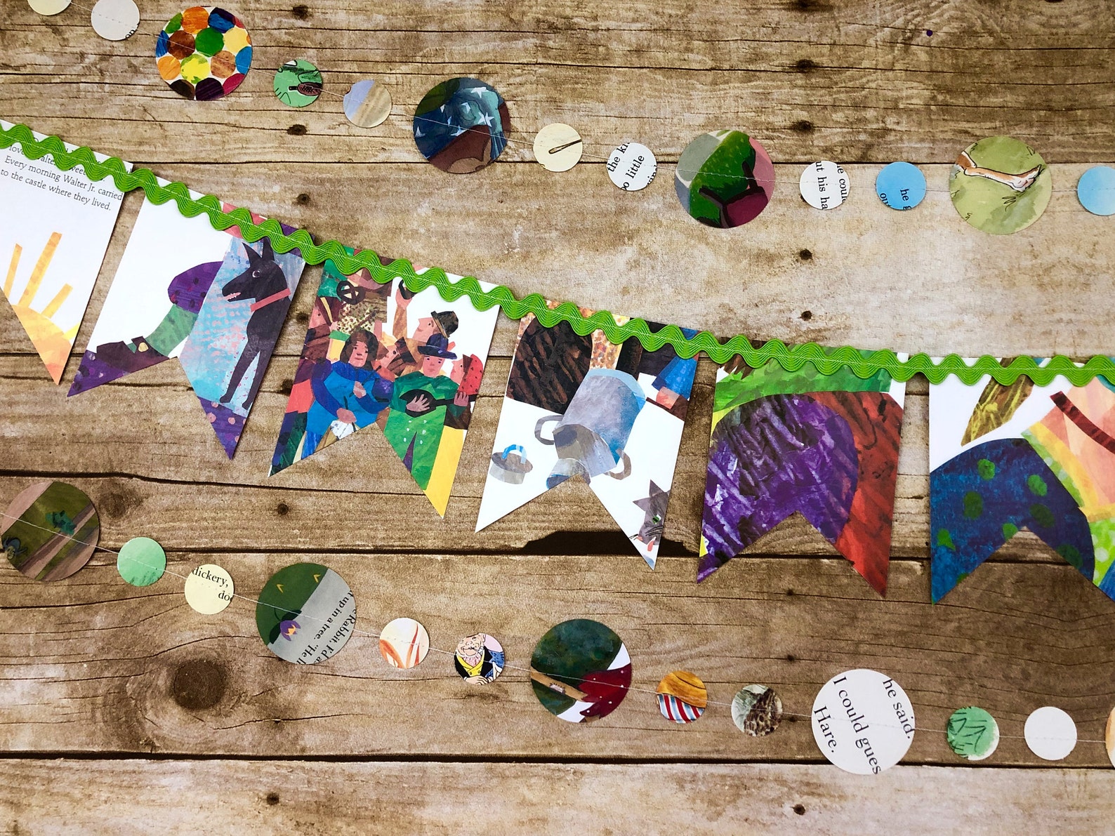 Storybook Garland Children's Book Garland Book Shower Etsy