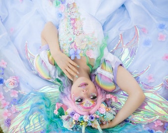 Pastel Rainbow Unicorn Dress READY TO SHIP!