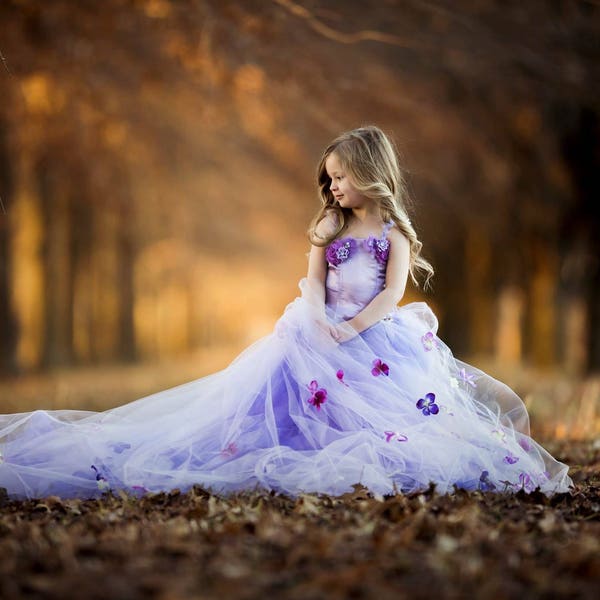 Photoshoot flowergirl princess dress