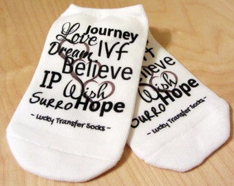 IVF Socks, Lucky Transfer Socks - Surrogate Journey Lucky Socks