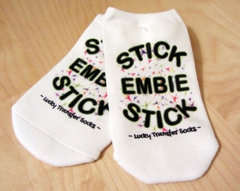 IVF Socks, Lucky Transfer Socks - Stick Embie Stick for IVF