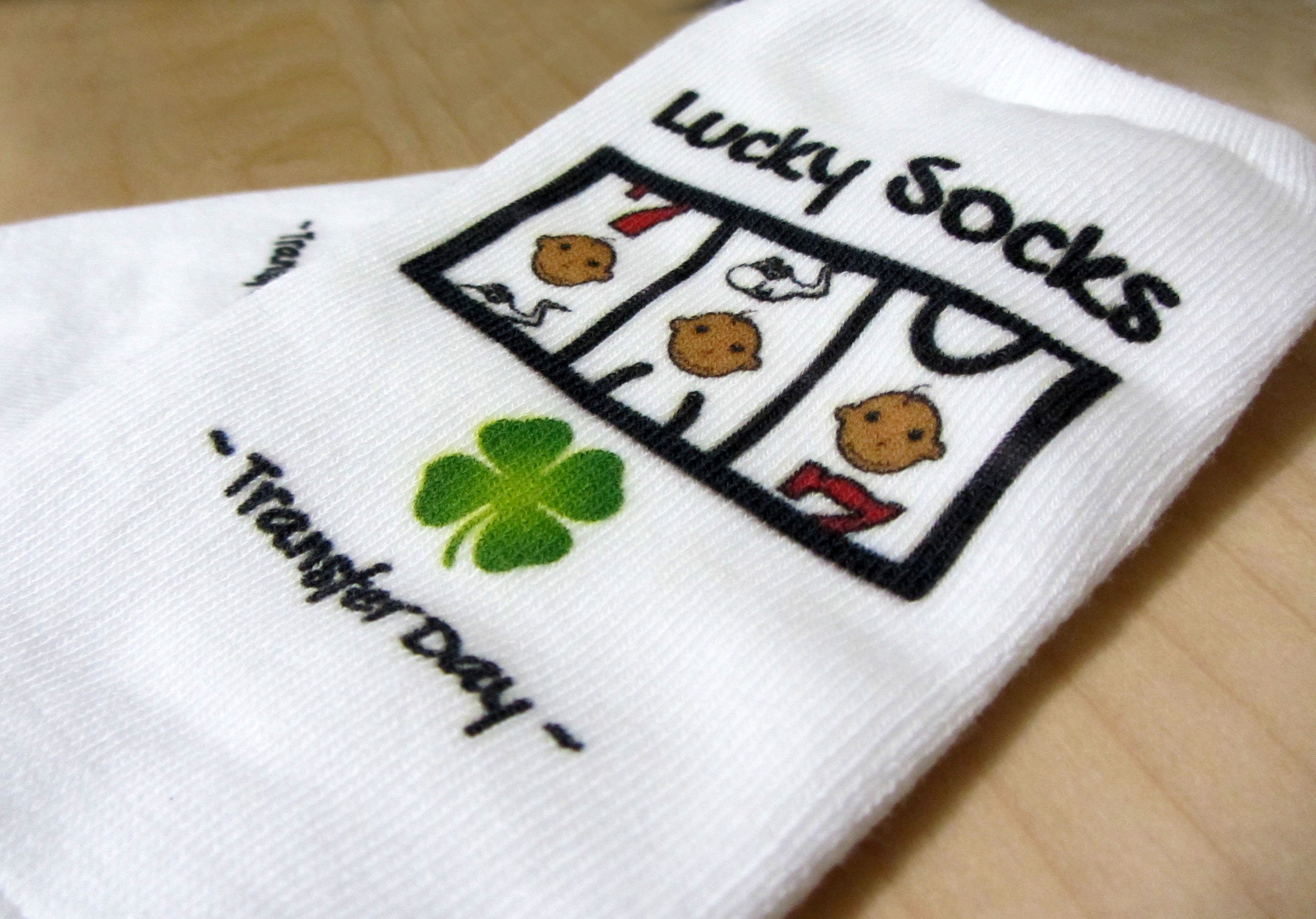 VF Socks , VF Jackpot Lucky Transfer Day Socks Whte No Show VF