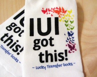 IVF Socks, Lucky Transfer Socks - IUI got this socks for IVF