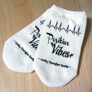 IVF Socks,  IVF Gift, Surrogacy, Positive Vibes- IVF Lucky Transfer Socks, tcc, Transfer Day
